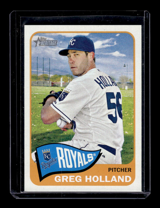 2014 Topps Heritage #498 Greg Holland SP (Kansas City Royals)