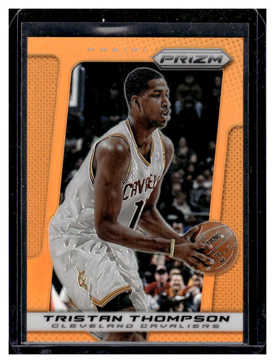 2013 Panini Prizm #116 Tristan Thompson Orange #'d /60