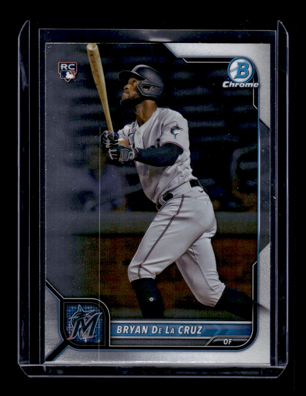 2022 Bowman Chrome #52 Bryan De La Cruz RC Rookie (Miami Marlins)