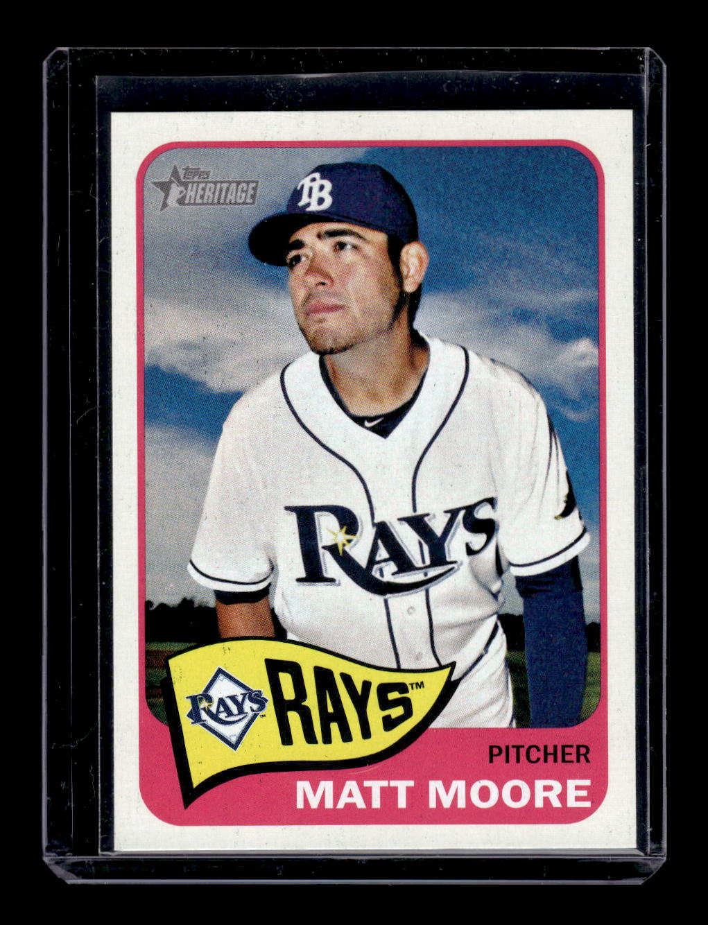 2014 Topps Heritage #451 Matt Moore SP (Tampa Bay Rays)