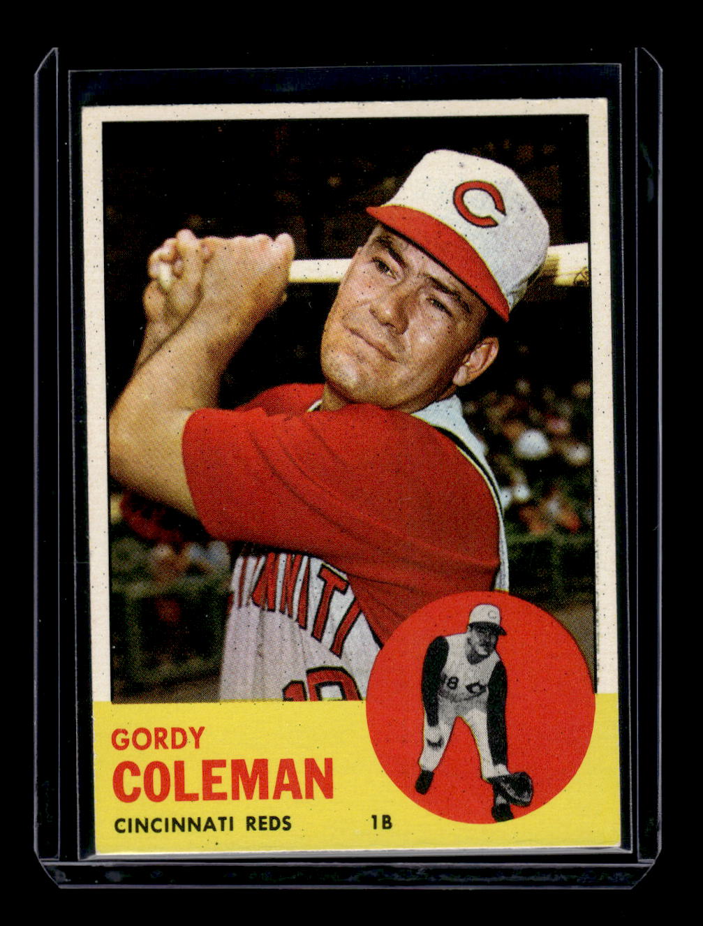 1963 Topps #90 Gordy Coleman (Cincinnati Reds)