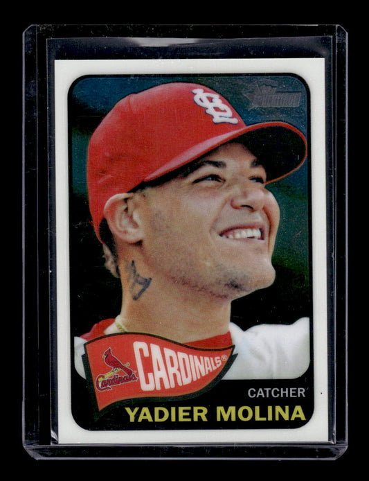 2014 Topps Heritage Chrome #491 Yadier Molina #'d 804/999 (St. Louis Cardinals)