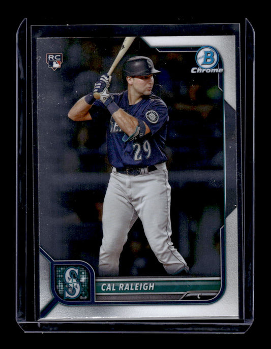 2022 Bowman Chrome #51 Cal Raliegh RC Rookie (Seattle Mariners)