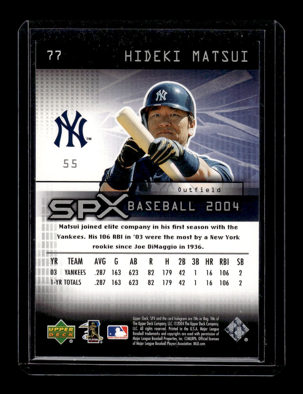 2004 SPx #77 Hideki Matsui (New York Yankees)