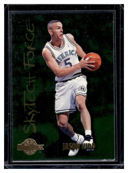 1990 Skybox "Skytech Force" #SF11 Jason Kidd Rookie RC (Dallas Mavericks)