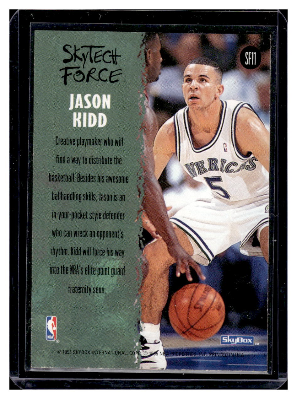 1990 Skybox "Skytech Force" #SF11 Jason Kidd Rookie RC (Dallas Mavericks)