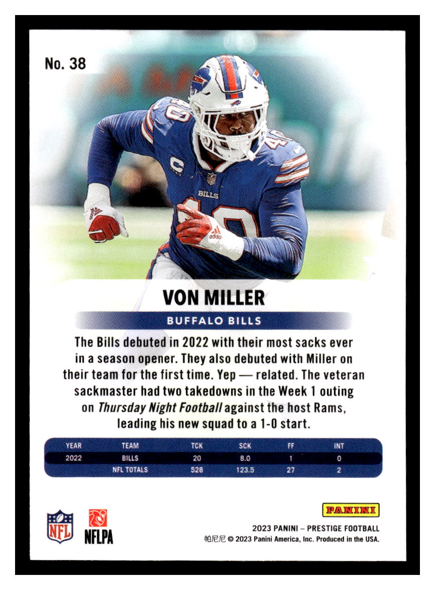 2023 Panini Prestige #38 Von Miller (Buffalo Bills)