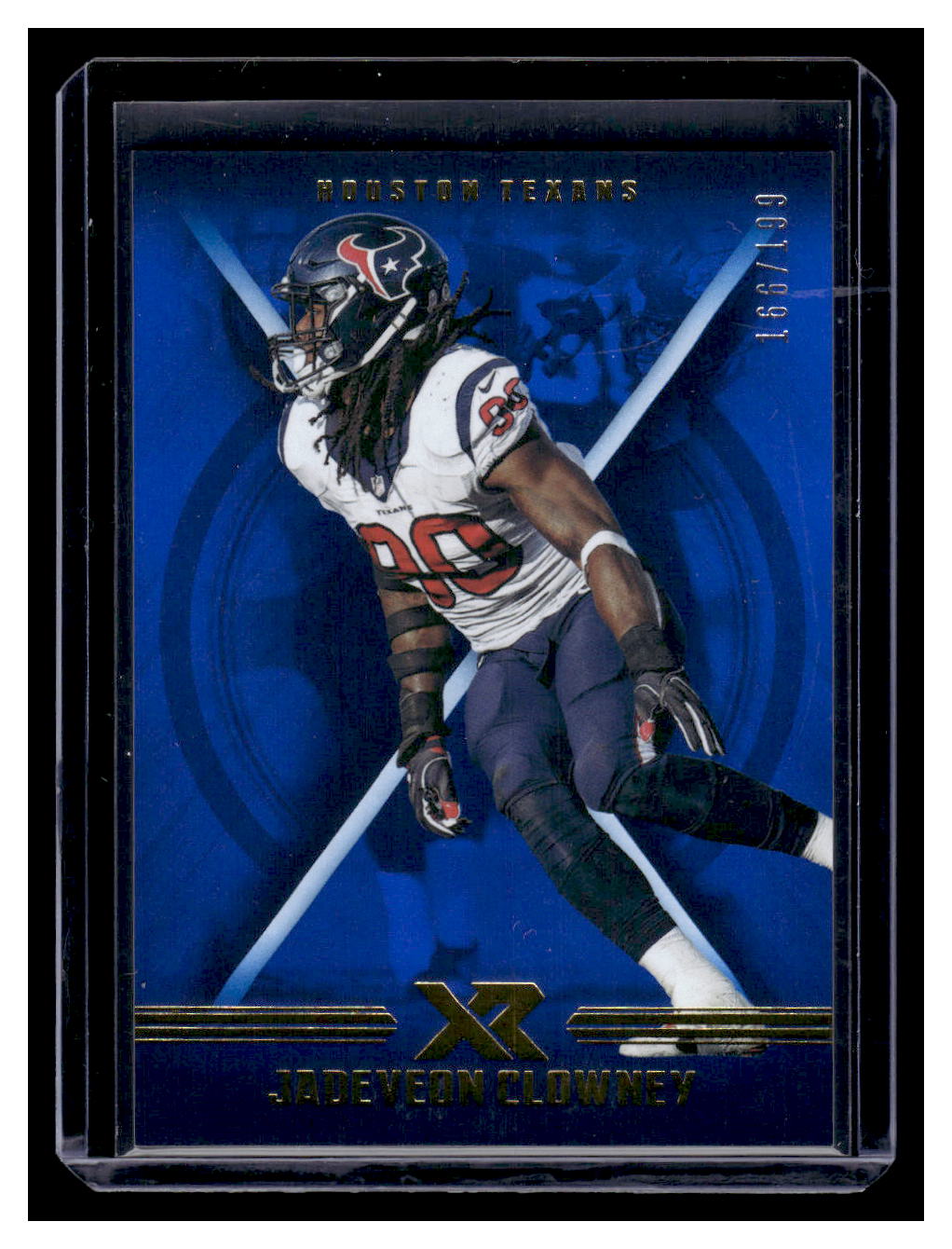 2017 Panini XR #43 Jadeveon Clowney Blue #'d 166/199 (Houston Texans)