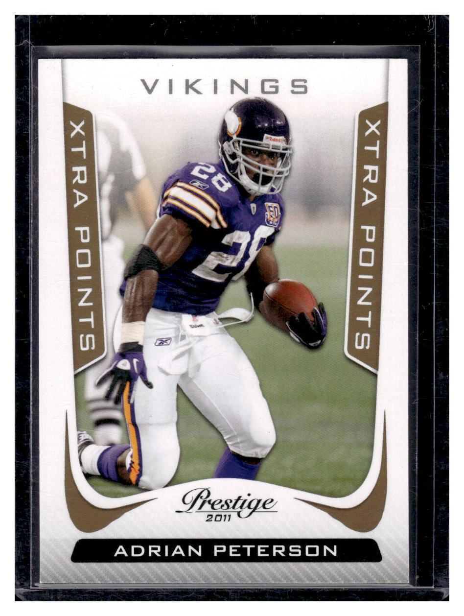 2011 Panini Prestige "Xtra Points Gold" #108 Adrian Peterson #'d /250 (Minnesota Vikings)