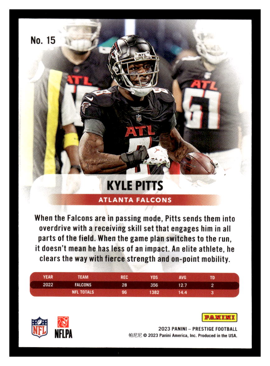 2023 Panini Prestige #15 Kyle Pitts (Atlanta Falcons)