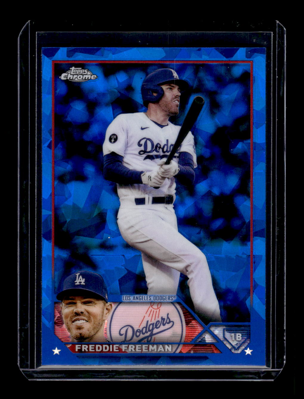 2023 Topps Chrome Sapphire #200 Freddie Freeman (Los Angeles Dodgers)