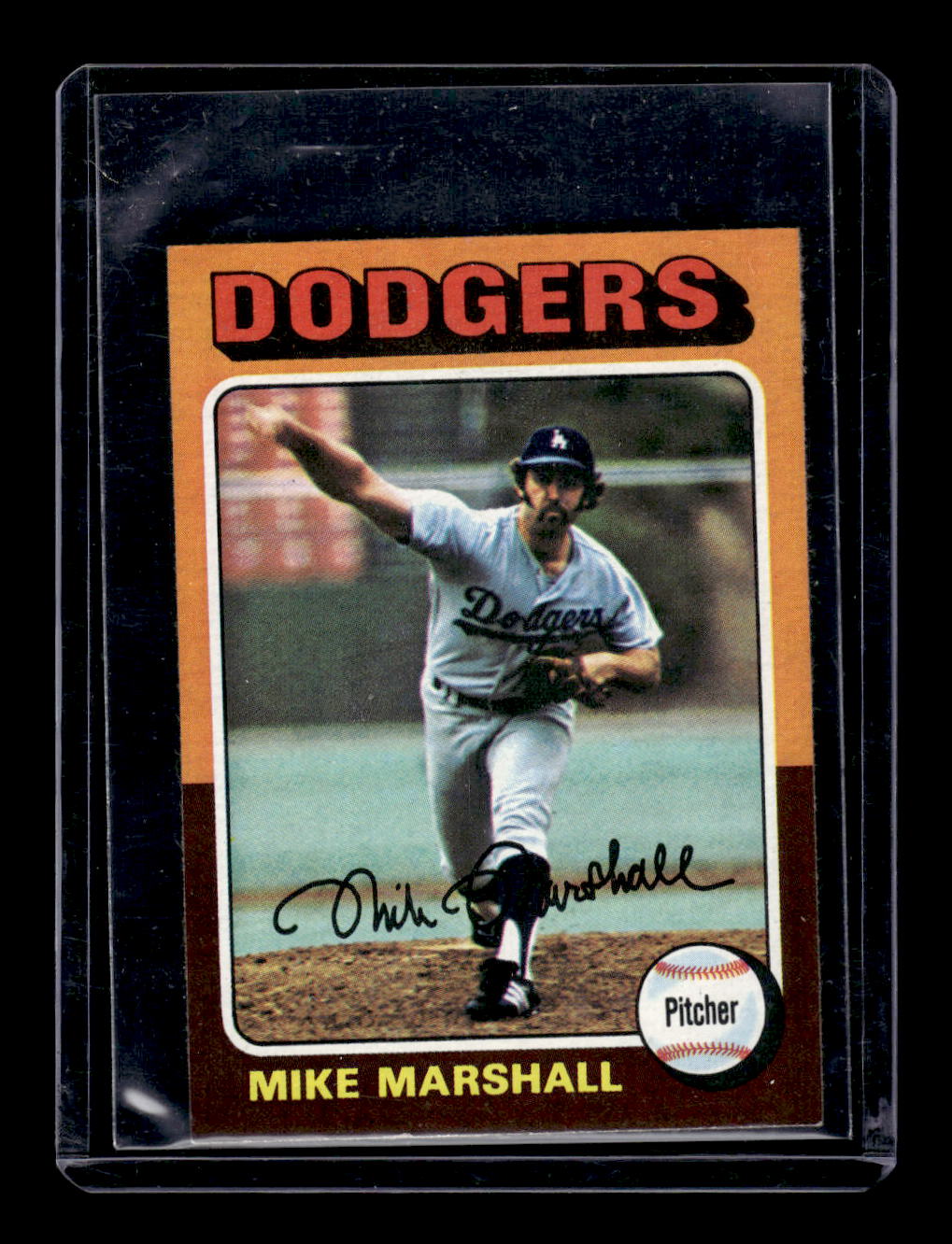 1975 Topps Mini #330 Mike Marshall (Los Angeles Dodgers)