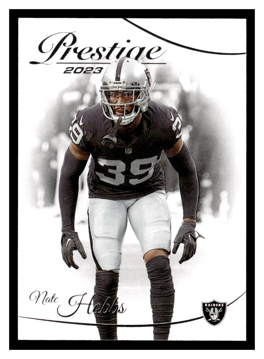 2023 Panini Prestige #158 Nate Hobbs (Las Vegas Raiders)