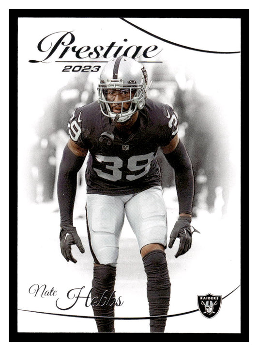 2023 Panini Prestige #158 Nate Hobbs (Las Vegas Raiders)