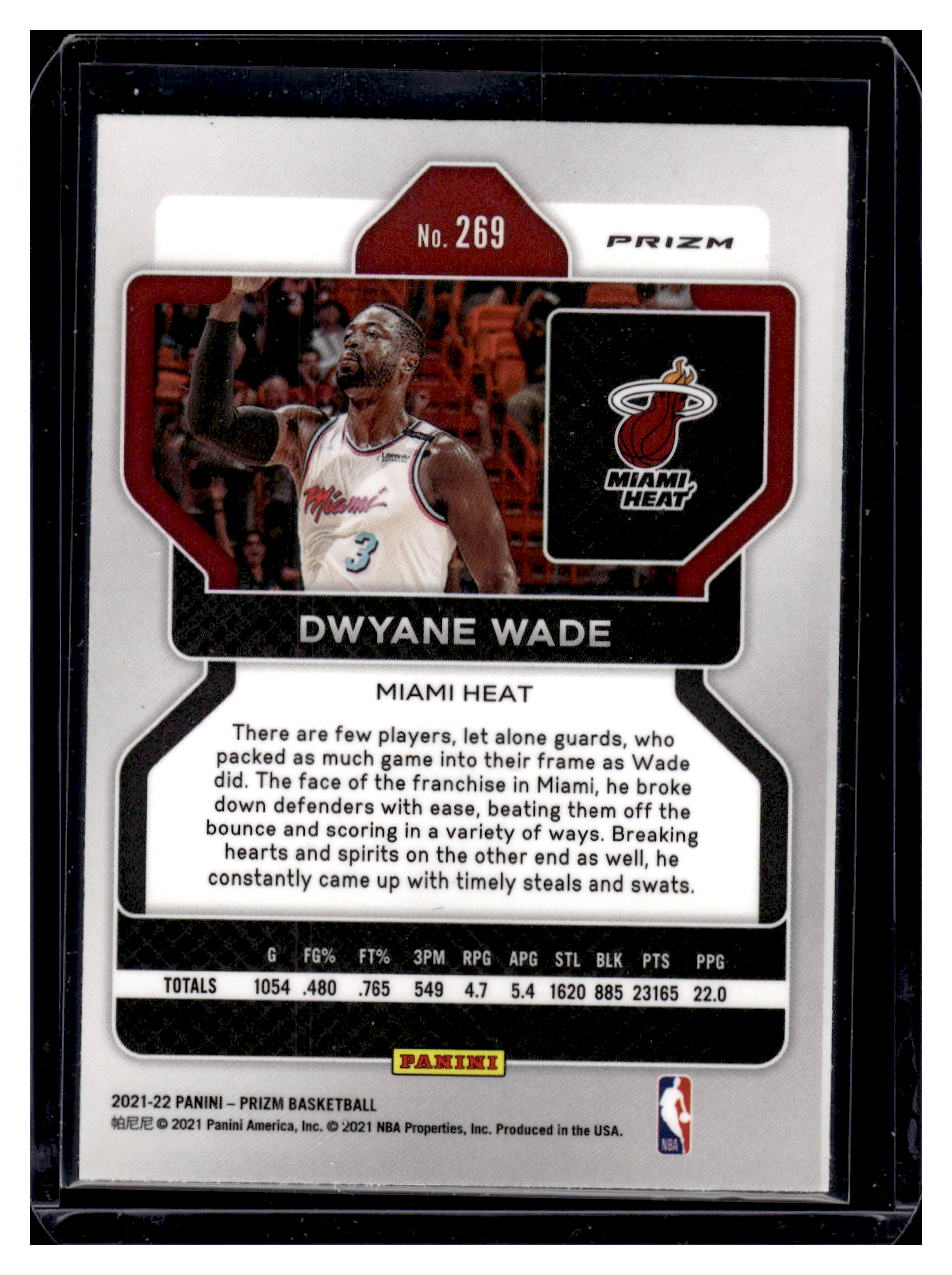 2021-22 Panini Prizm #269 Dwyane Wade Ice (Miami Heat)