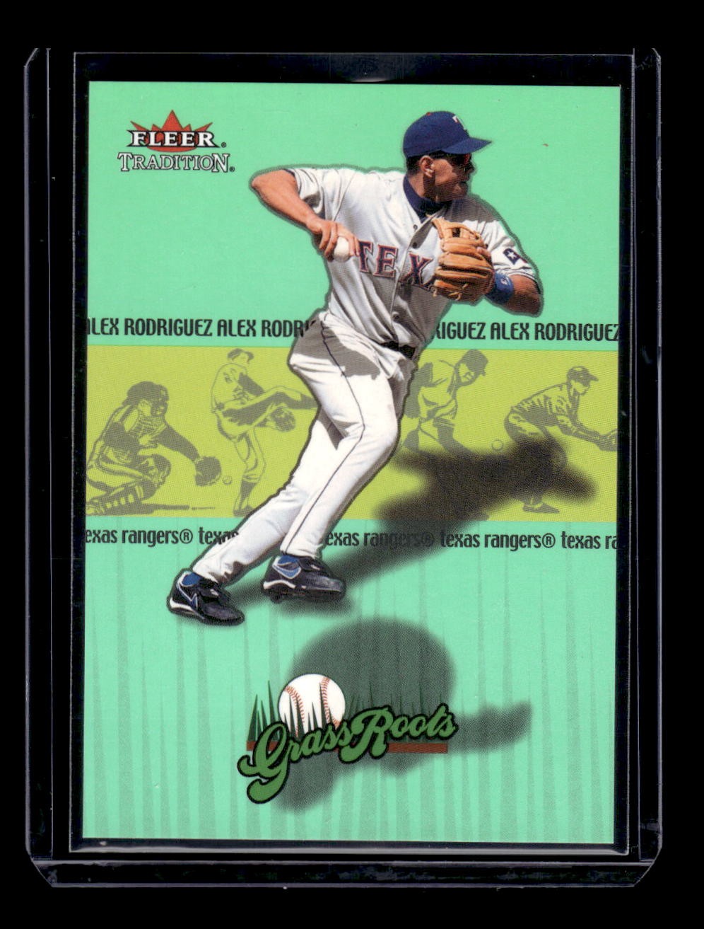 2002 Fleer Tradition Grass Roots #2 Alex Rodriguez (Texas Rangers)