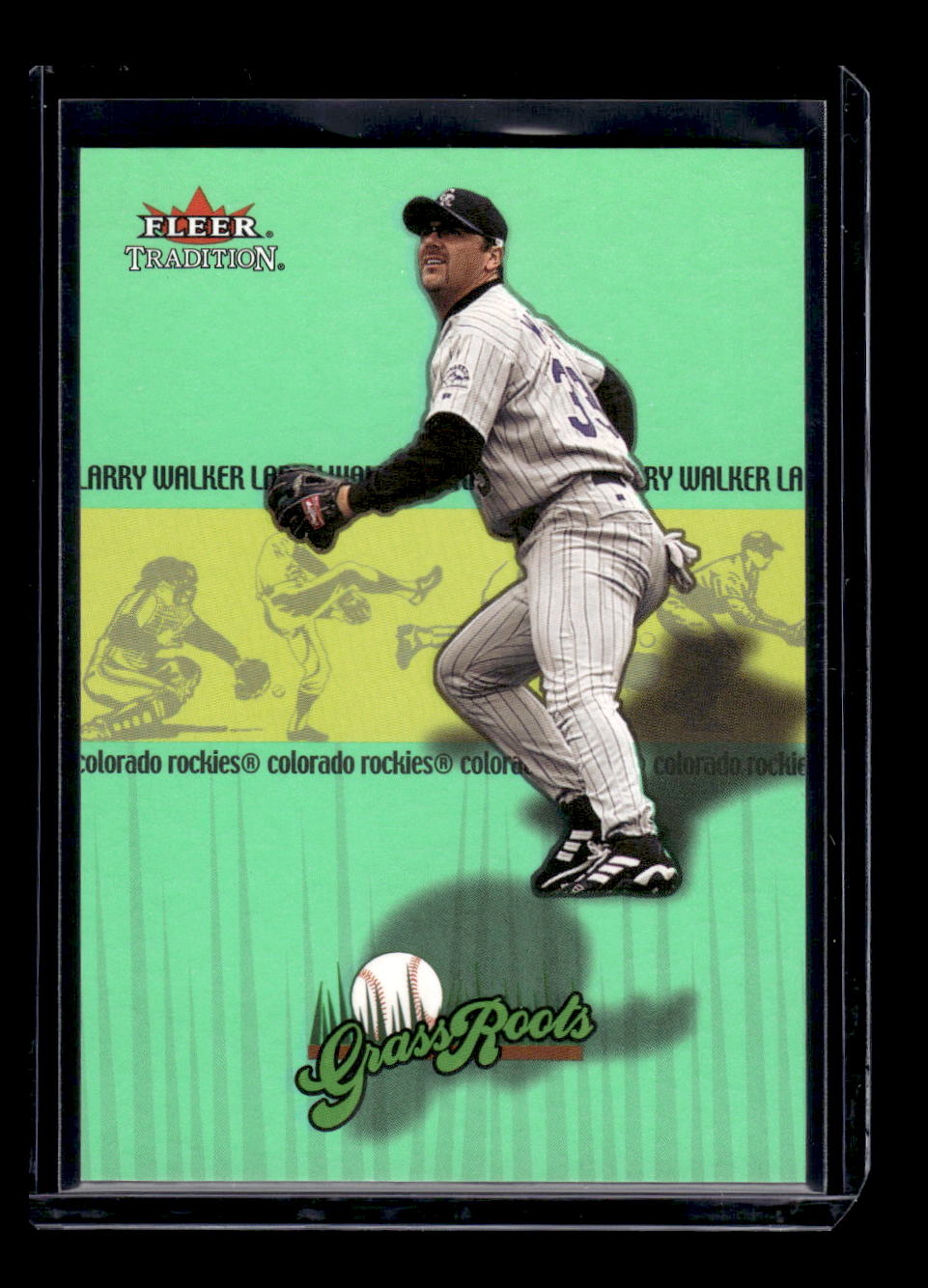 2002 Fleer Tradition Grass Roots #10 Larry Walker (Colorado Rockies)