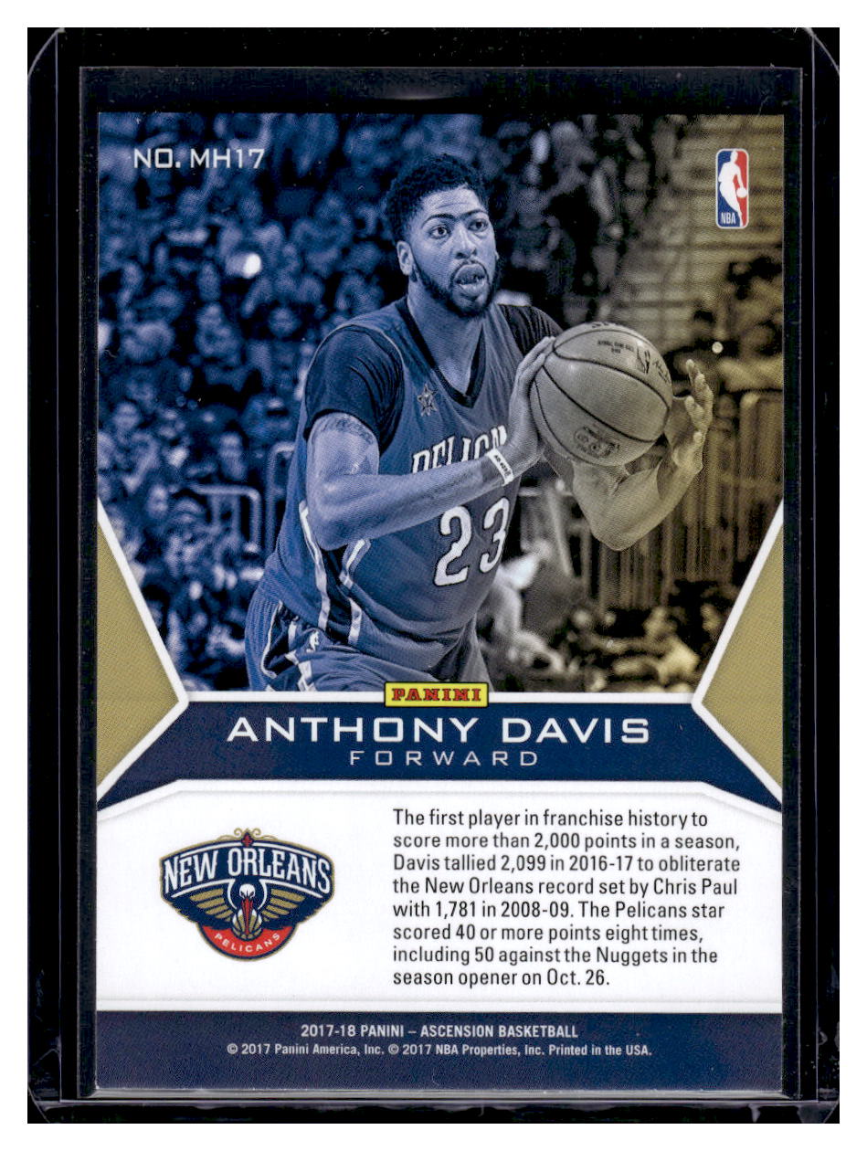 2017 Panini Ascension "Making History" #MH17 Anthony Davis (New Orleans Pelicans)