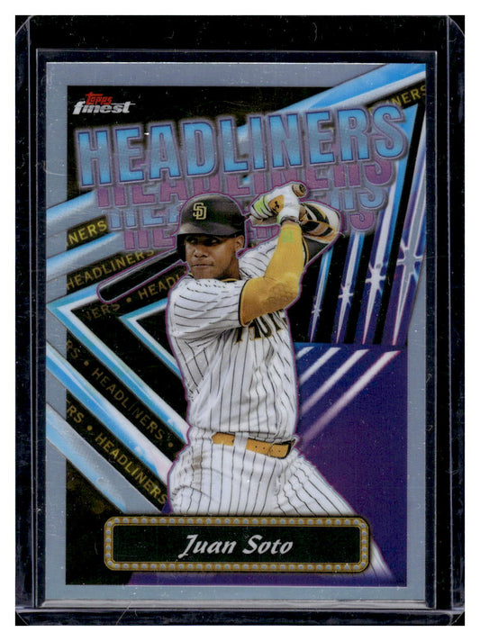 2023 Topps Finest "Headliners" #FH-3 Juan Soto (San Diego Padres)