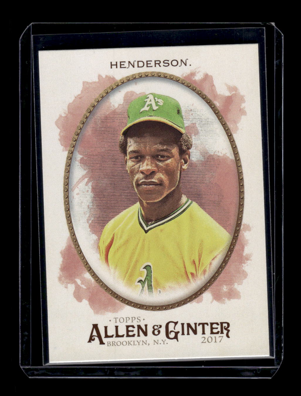 2017 Topps Allen and Ginter #54 Rickey Henderson (Oakland Athletics)