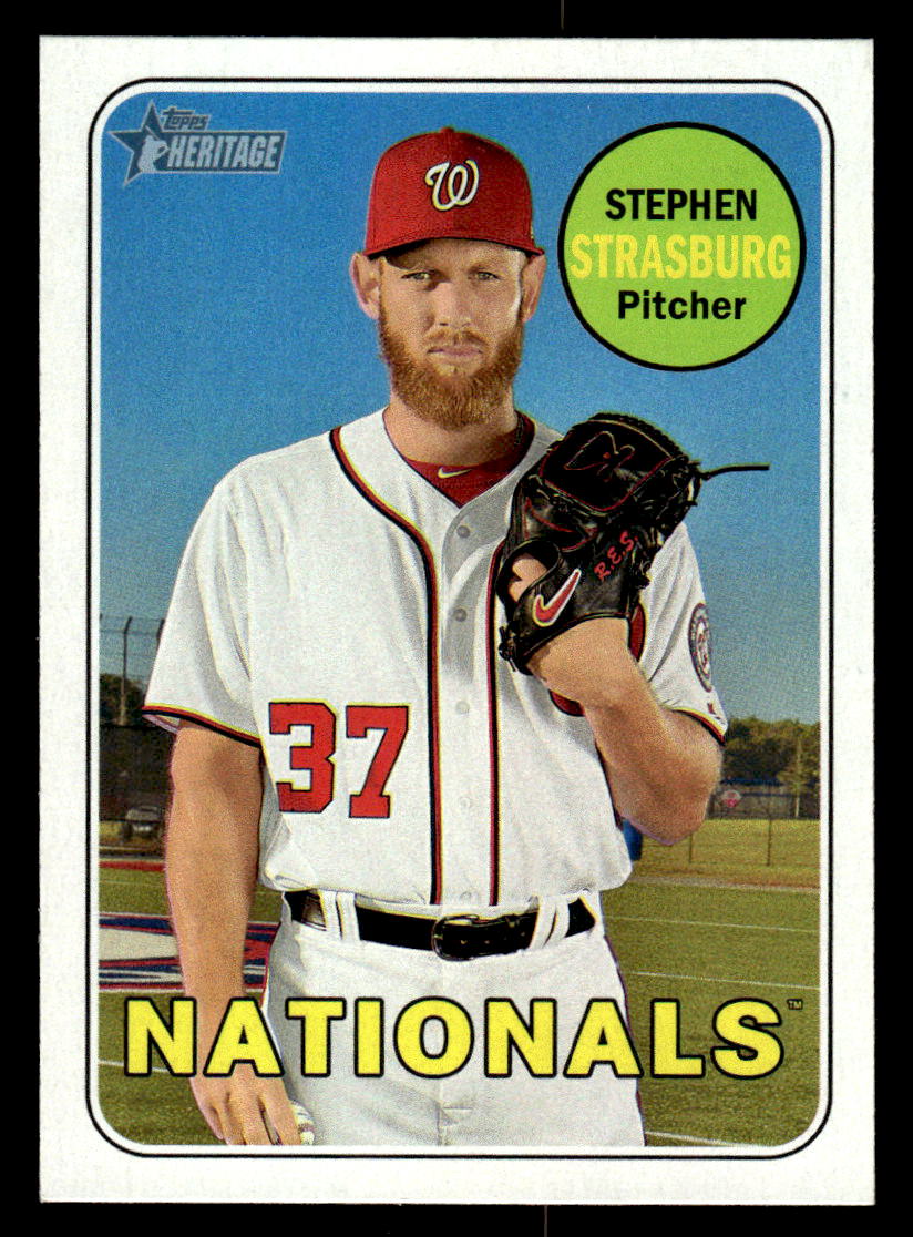 2018 Topps Heritage #92 Stephen Strasburg