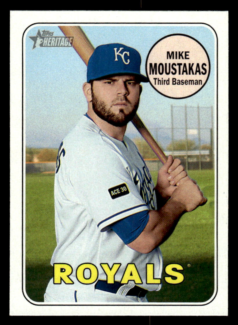 2018 Topps Heritage #93 Mike Moustakas