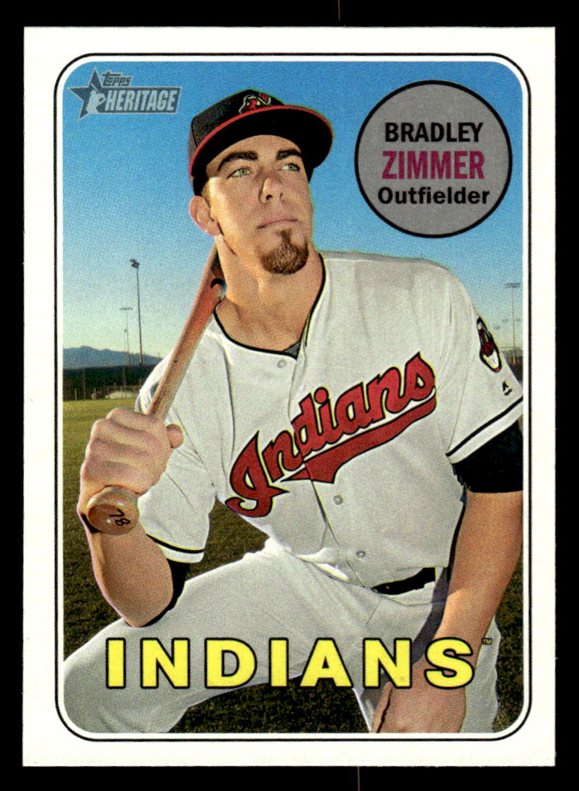 2018 Topps Heritage #THC-61 Bradley Zimmer (Indians)