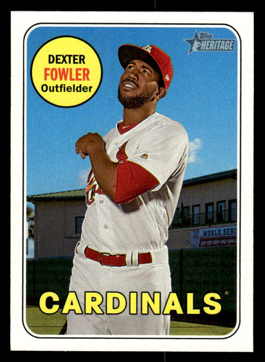 2018 Topps Heritage #83 Dexter Fowler (Cardinals)