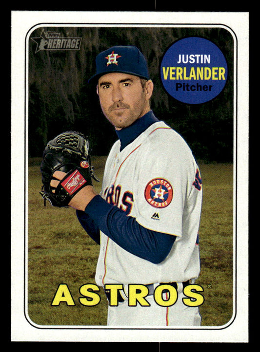 2018 Topps Heritage #58 Justin Verlander (Astros)