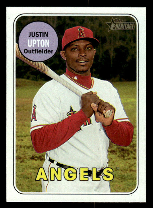 2018 Topps Heritage #60 Justin Upton (Angels)