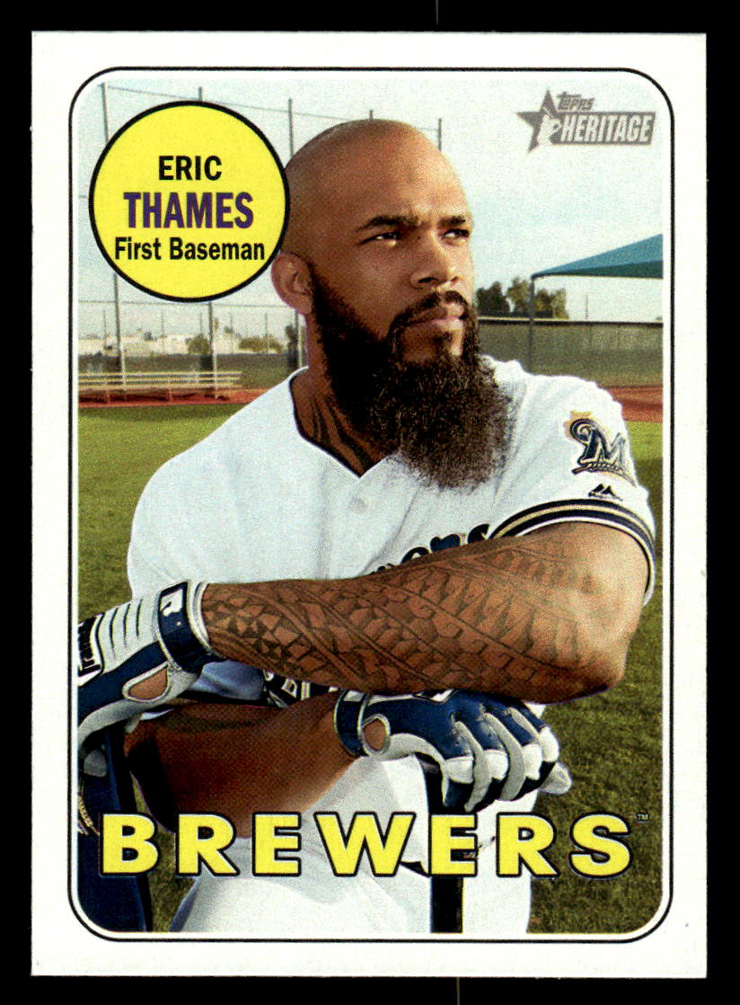 2018 Topps Heritage #62 Eric Thames (Brewers)