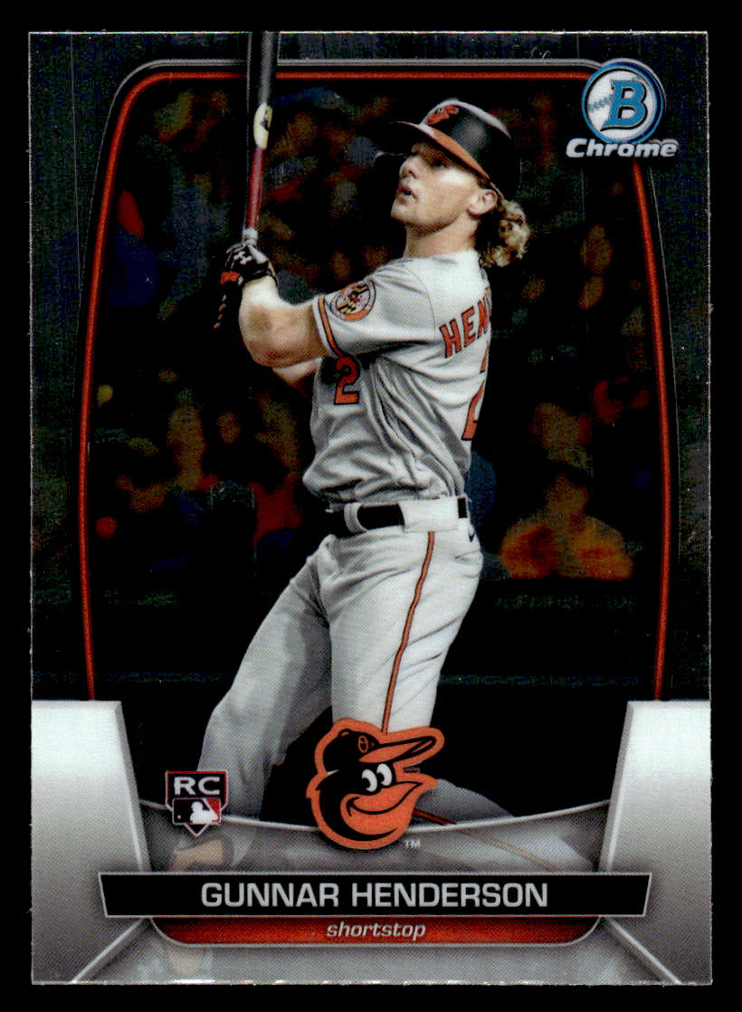 2023 Bowman Chrome Rookie Card #10 Gunnar Henderson (Orioles)