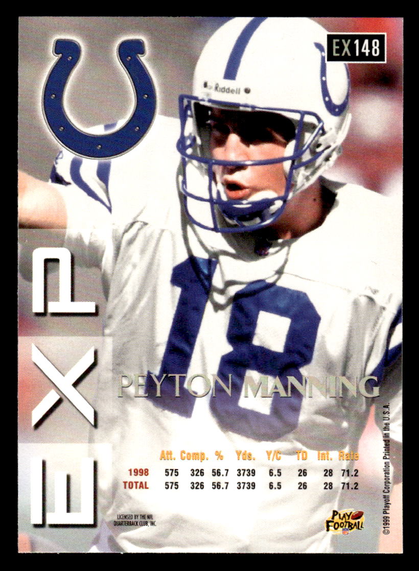 1999 Playoff Prestige EXP #EX148 Peyton Manning