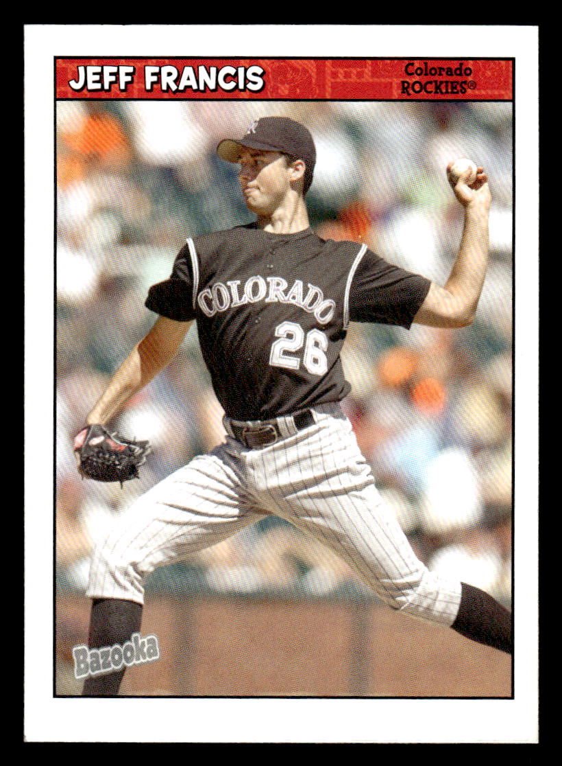 2006 Bazooka #126 Jeff Francis (Colorado Rockies)